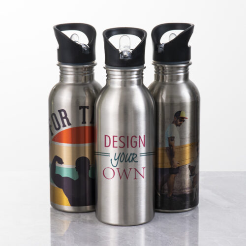 20 oz Stainless Steel Insulated Water Bottle with Straw