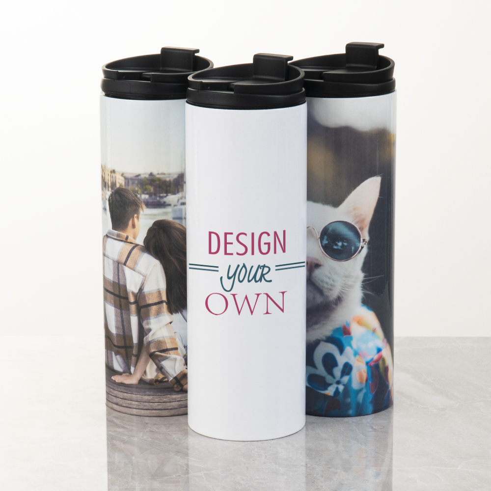 16 oz Stainless Steel Double-Wall Travel Tumbler