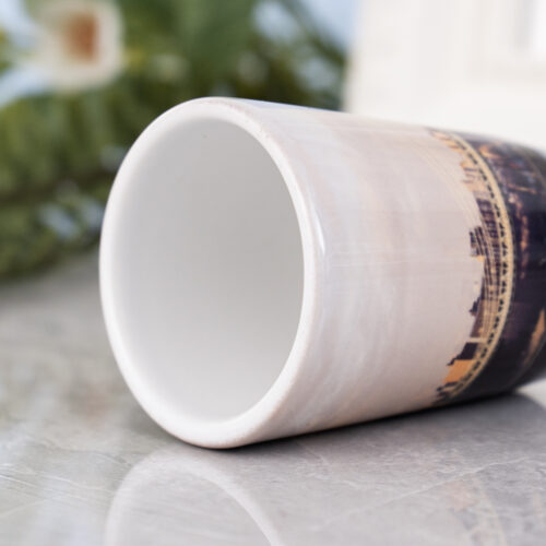 10oz coffee mugs Small Ceramic Coffee Tea Mug Sandy White 8-10 oz Stoneware – Spinware