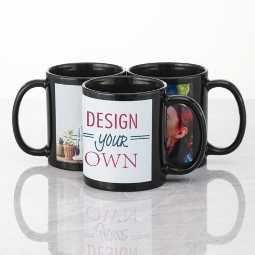 Name & Initial Personalized Coffee Mug - 11oz Black