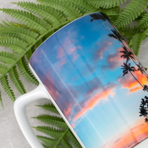 Latte / Cappuccino Mug 12 oz - Ocean Sunset