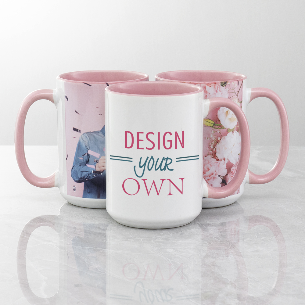 15 oz Combo Color Mug - Pink