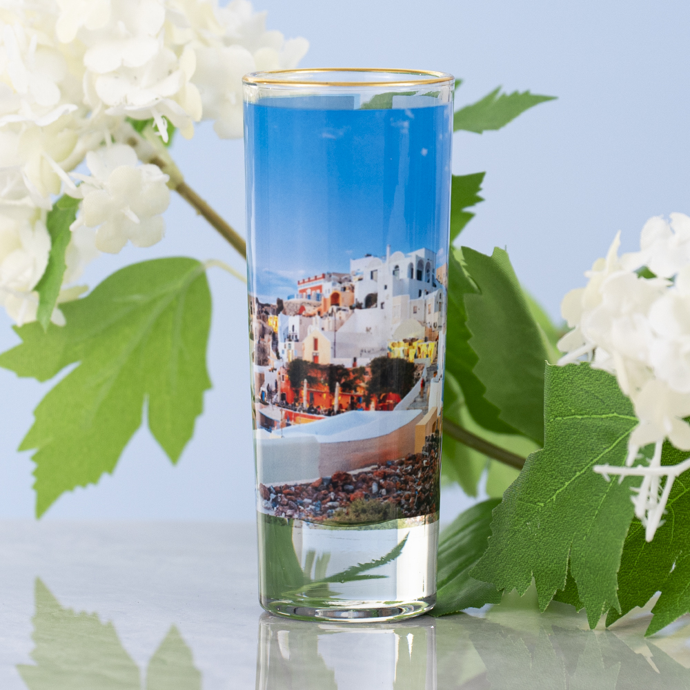 2.0 oz Gold Rim Shot Glass