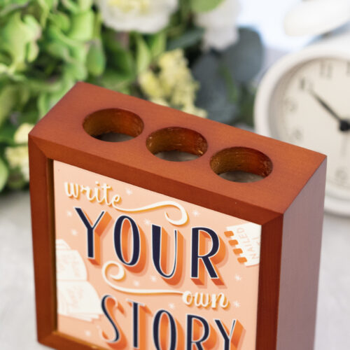 Custom Wooden Pence Holder | Personalized Pencil Photo Holder | Vivoprint