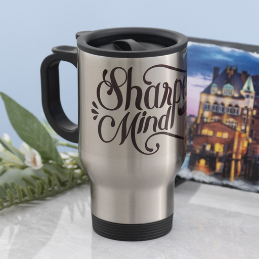 Custom Stainless Steel Travel Mugs with Handle, Design & Preview Online