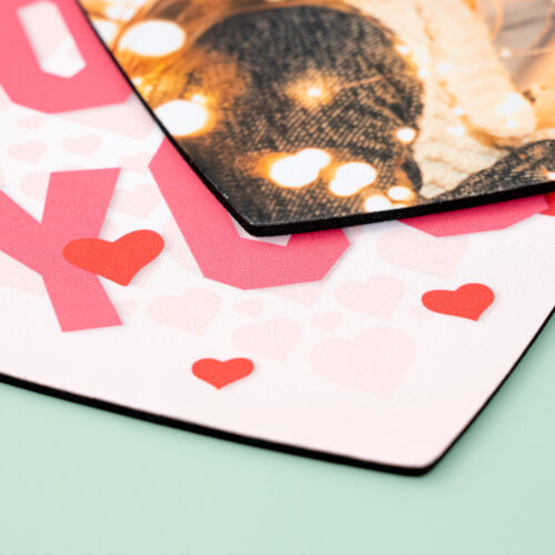 Mouse Pad – Heart-shaped, Small