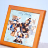 Photo Tile w/ Pecan Frame - medium square cherry-4
