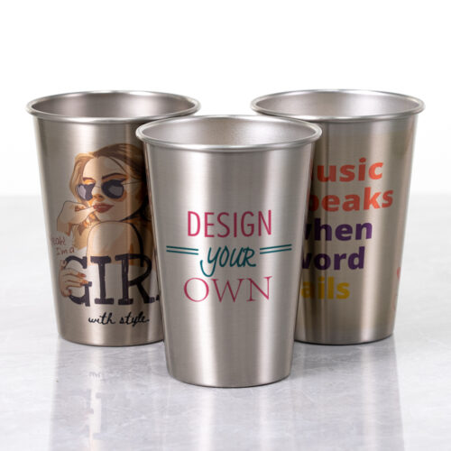 Custom Engraved Etched Printed Personalized Stainless Steel Shot