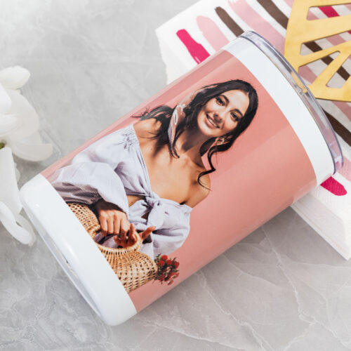 Custom 20 oz Stainless Steel Mug | Personalized Photo Mug | Vivoprint