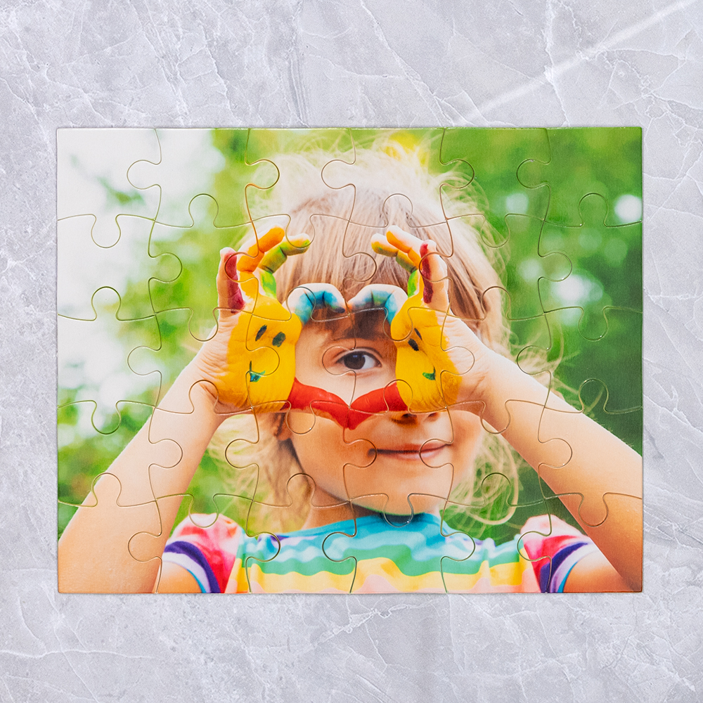 Wholesale custom Jigsaw Puzzle 75 Pieces Heart Shape Vivoprint