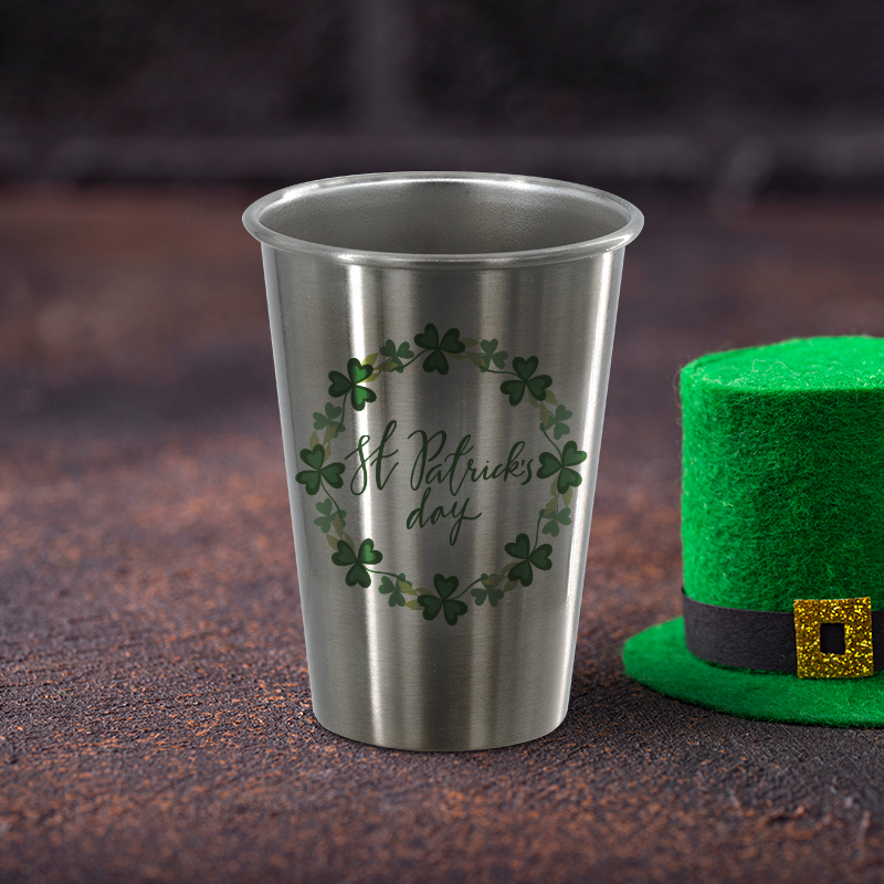16 oz Stainless Steel Pint Glasses-St. Patrick’s Day Sale