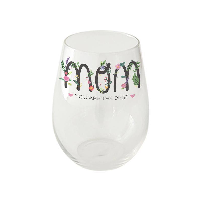 mothers day wine glass