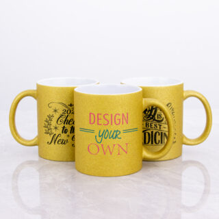 11 oz Gold Metallic Ceramic Mug1