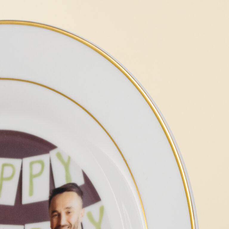 Personalized Plate with Gold Trim - Customizable Photo Products & Gifts ...