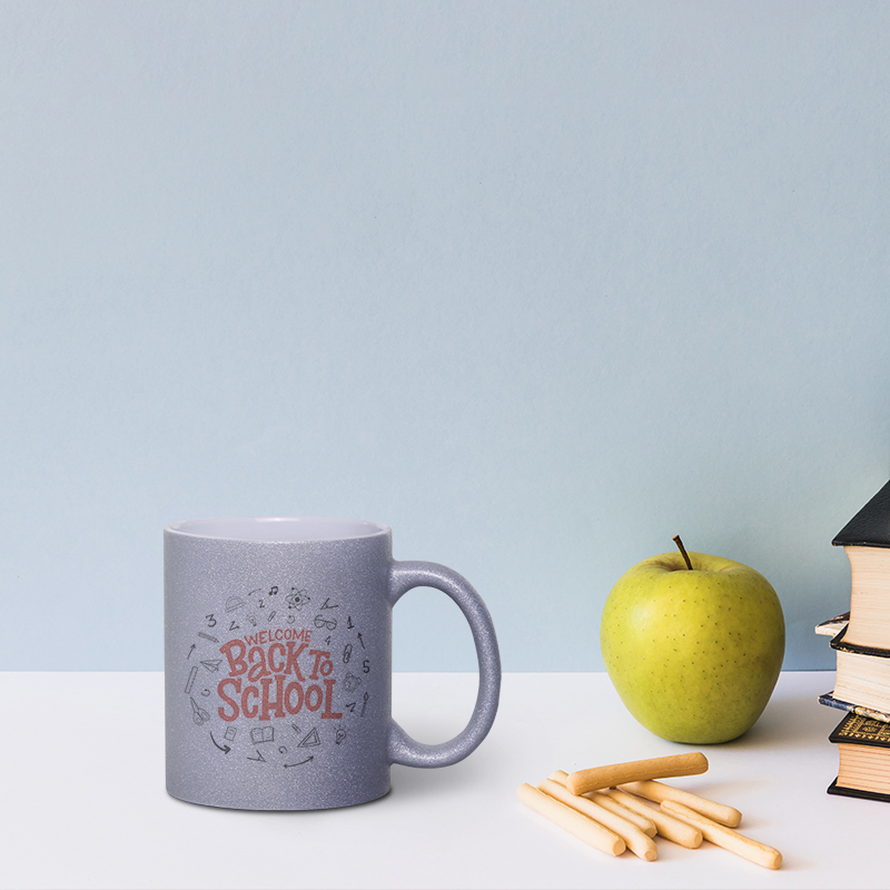 Back to School_11 oz Silver Metallic Ceramic Mug