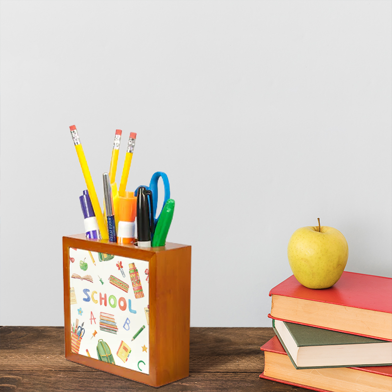 Back to School_Wooden Pencil Holder