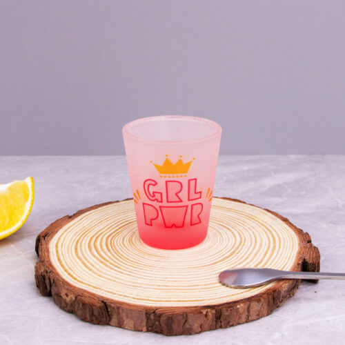 Personalized 1.5 oz Gradient Frosted Shot Glass | VivoPrint