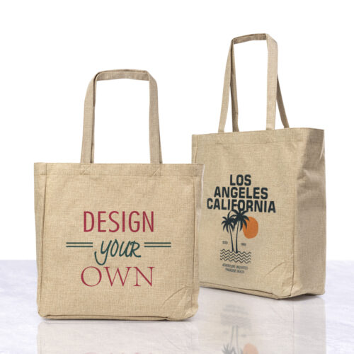 Large Burlap Tote Bag Design your own