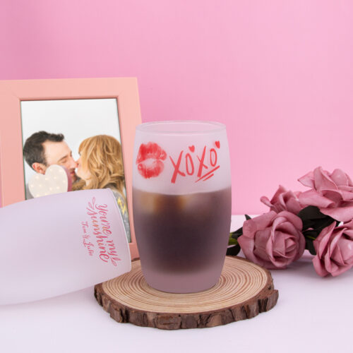 Personalized 13 oz Frosted Stemless Wine Glass | VivoPrint