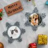 3″ Pewter Snowflake-Shaped Ornament