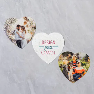 75 Piece Heart Shaped Jigsaw Puzzles