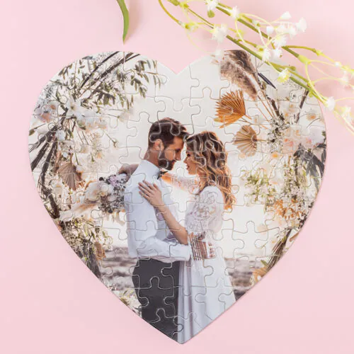 75 Piece Heart Shaped Jigsaw Puzzles