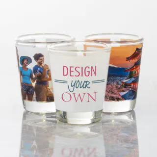 1.5 oz Gold Rim Shot Glass