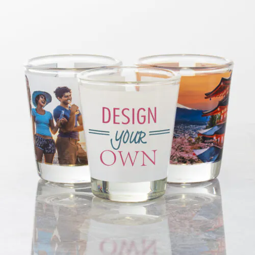 1.5 oz Gold Rim Shot Glass