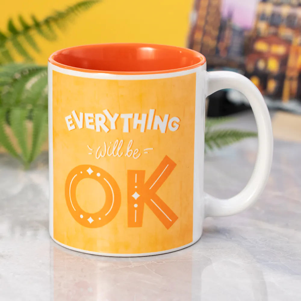 11 oz Inner Color Mug-Orange