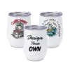 12 oz Stainless Steel Insulated Wine Tumbler with Lid