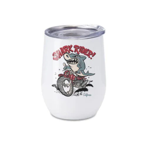 12 oz Stainless Steel Insulated Wine Tumbler with Lid