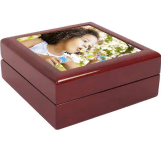 Jewelry Box w/ Photo Tile