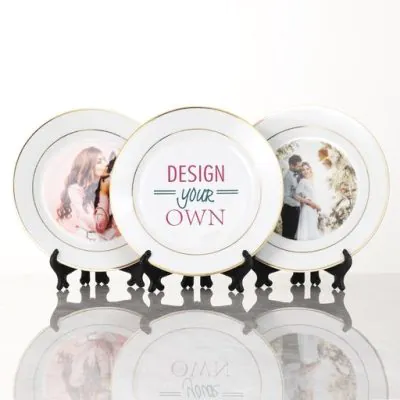 Plate with Gold Trim