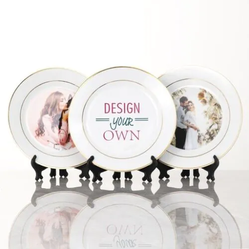 Plate with Gold Trim