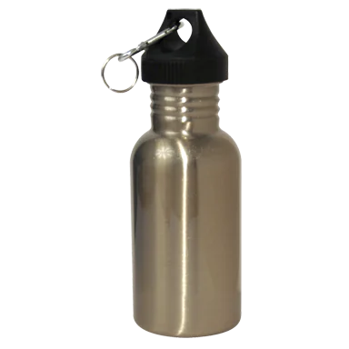 17 oz Stainless Steel Water Bottle (Silver)