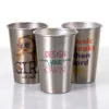 16 oz Stainless Steel Pint Glass