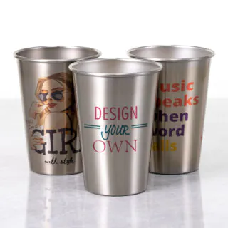 16 oz Stainless Steel Pint Glass