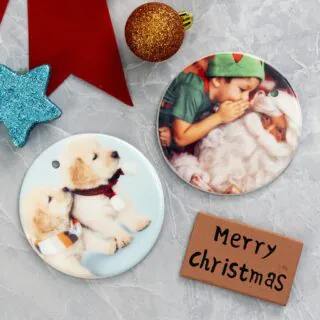 3" Ceramic Round-Shaped Ornament
