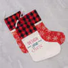Linen Christmas Stocking