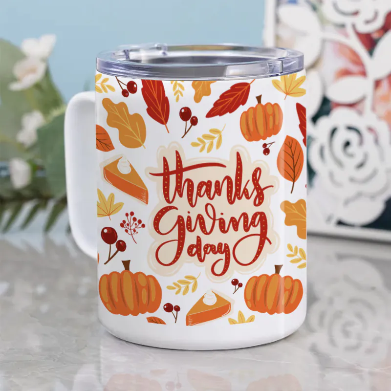 thankgiving-10 oz Stainless Steel Insulated Mug