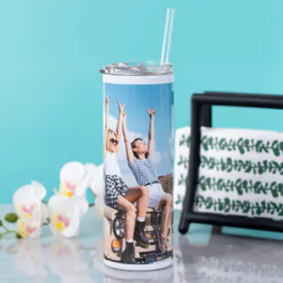 20 oz Skinny Tumbler with Straw