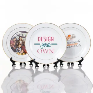 Plate with Gold Trim – Medium
