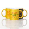 11 oz Gold Metallic Ceramic Mug