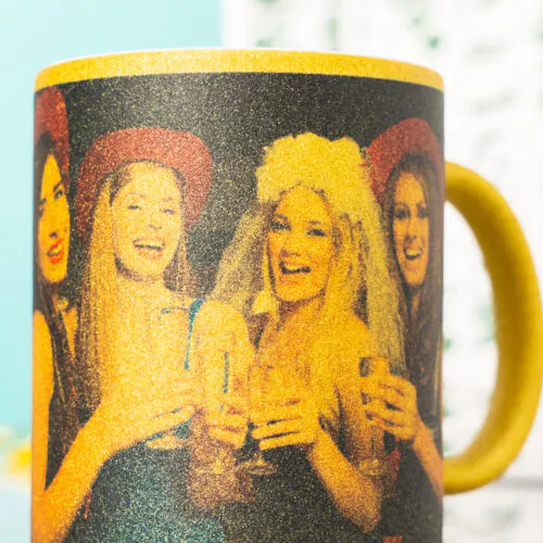 11 oz Gold Metallic Ceramic Mug