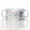 11 oz Silver Metallic Ceramic Mug
