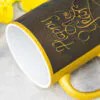 11 oz Gold Metallic Ceramic Mug