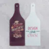 Wine Bottle Shaped Glass Cutting Board
